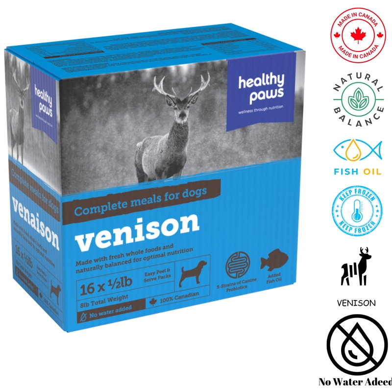 Healthy Paws - Canine Complete Dinner Venison - 0.5 lb