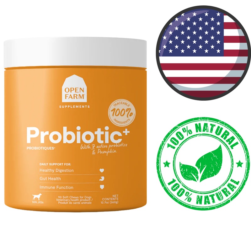 Open Farm - Probiotic Chew Supplements for Dogs - 360 Grams