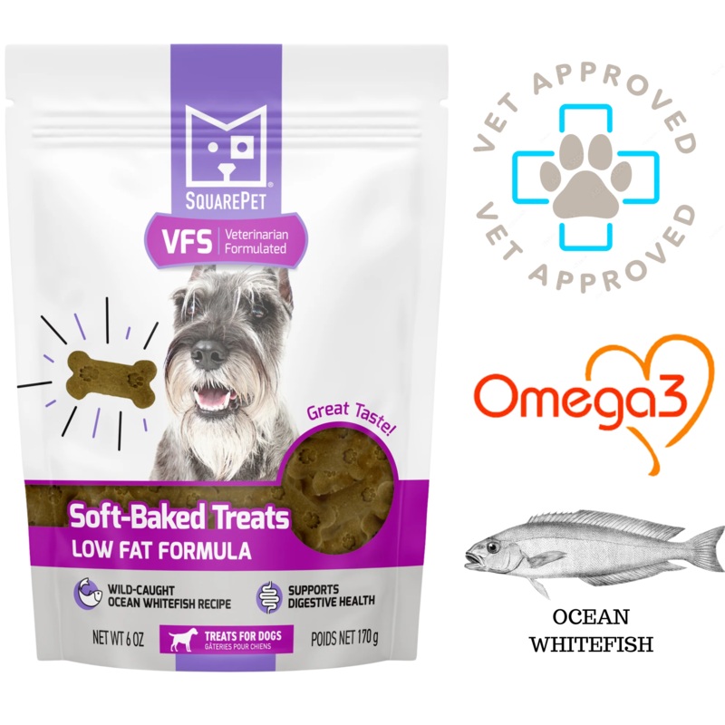 SquarePet - Low Fat Formula Soft Baked Dog Treats - 170 Grams