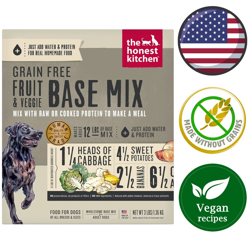 The Honest Kitchen - Grain Free Fruit & Veggie Mix Dehydrated Dog Food - 3 lb
