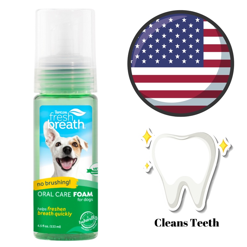 TropiClean - Teeth Oral Care Foam For Dogs - 4.5 Oz