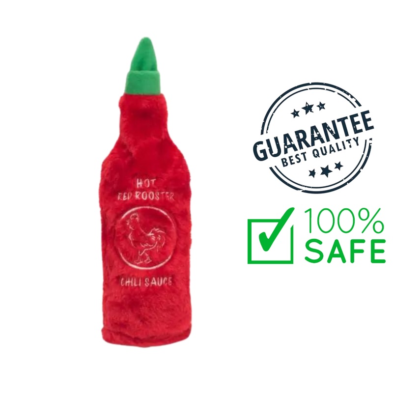 ZippyPaws - Hot Sauce Crusherz Dog Toy - Red Rooster