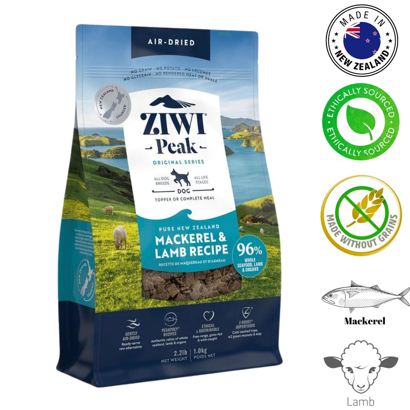 ZIWI - Mackerel & Lamb Air Dried Dog Food - 1 Kg