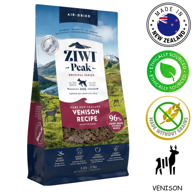 ZIWI - Venison Air Dried Dog Food - 2.5 Kg