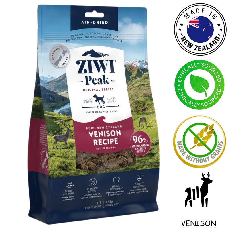 ZIWI - Venison Air Dried Dog Food - 454 Grams