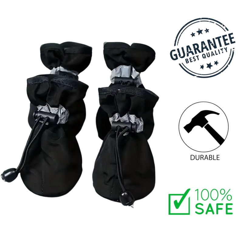 Ashario Pets - Comfort Paws Non-Slip Dog Booties Black