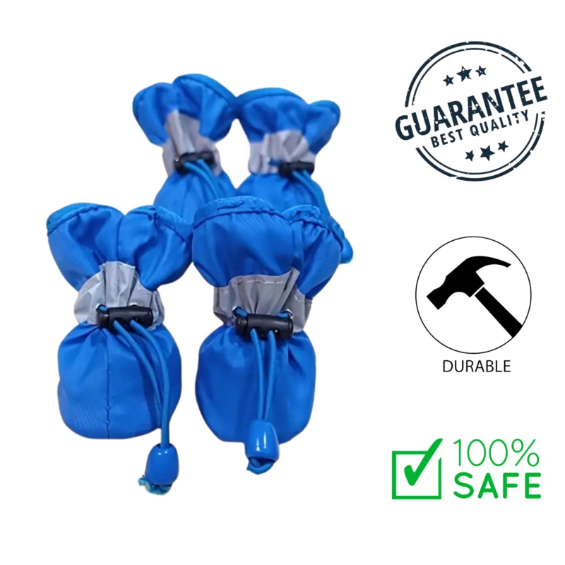 Ashario Pets - Comfort Paws Non-Slip Dog Booties Blue