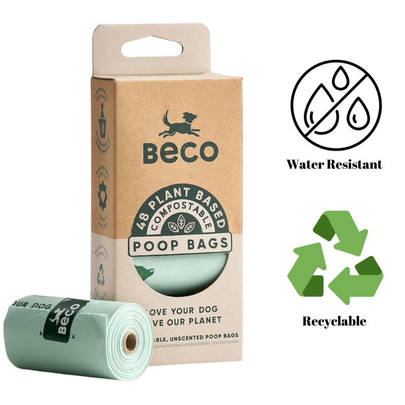 Beco - Unscented Compostable Poop Bags - 48 Pack
