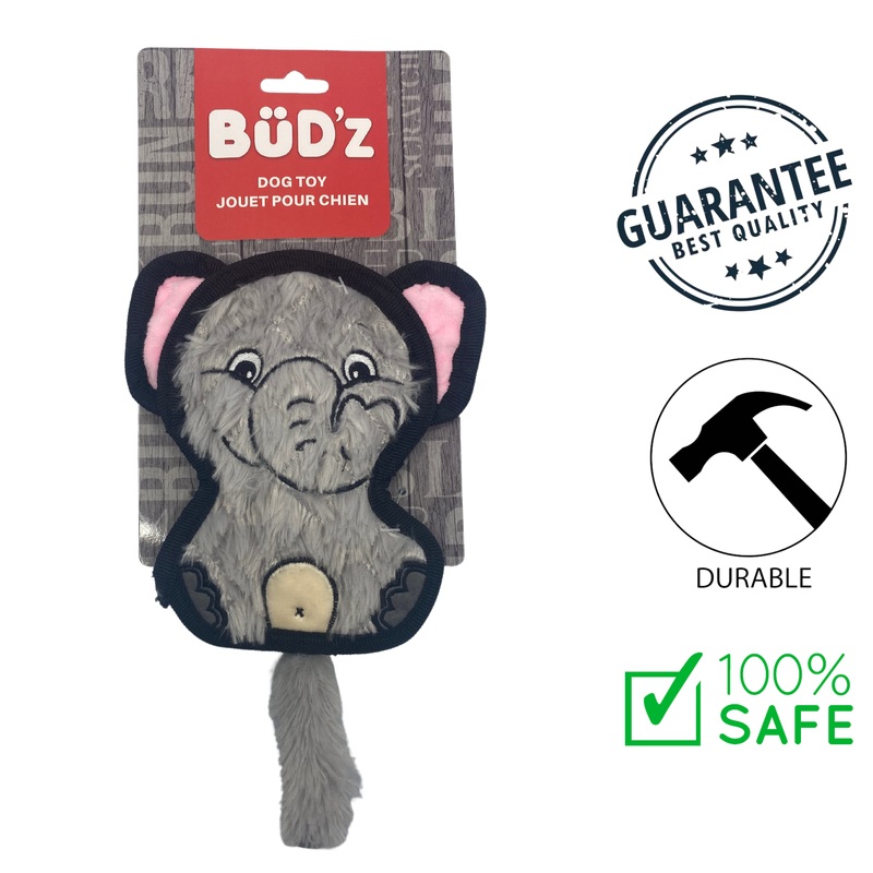 BuD'z - Crinkle Dog Toy - Baby Elephant
