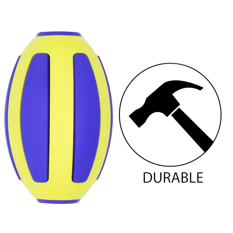 BuD'z - Rubber Astro Football Dog Toy - Yellow