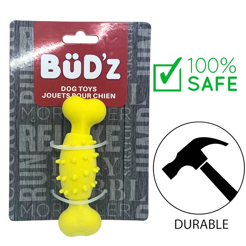 BuD'z - Rubber Foam Bone - Yellow