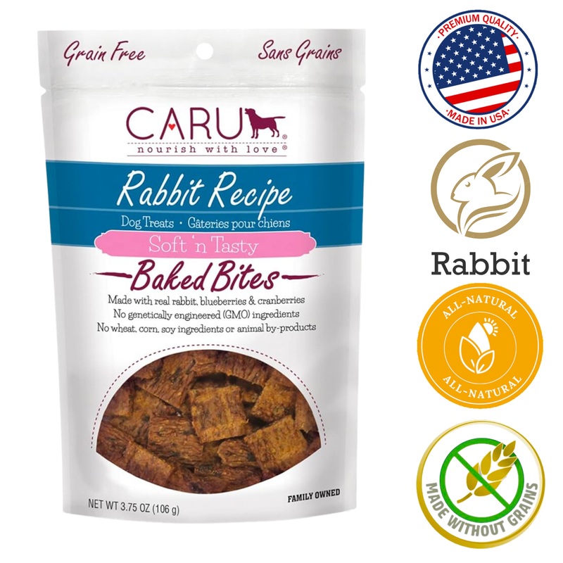 Caru - Rabbit Bites for Dogs - 3.75 Oz