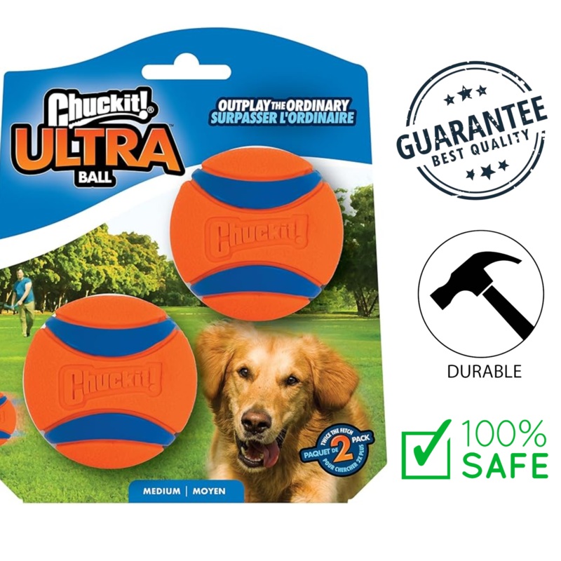 Chuckit! - Ultra Ball Medium Dog Toy - 2 Pack