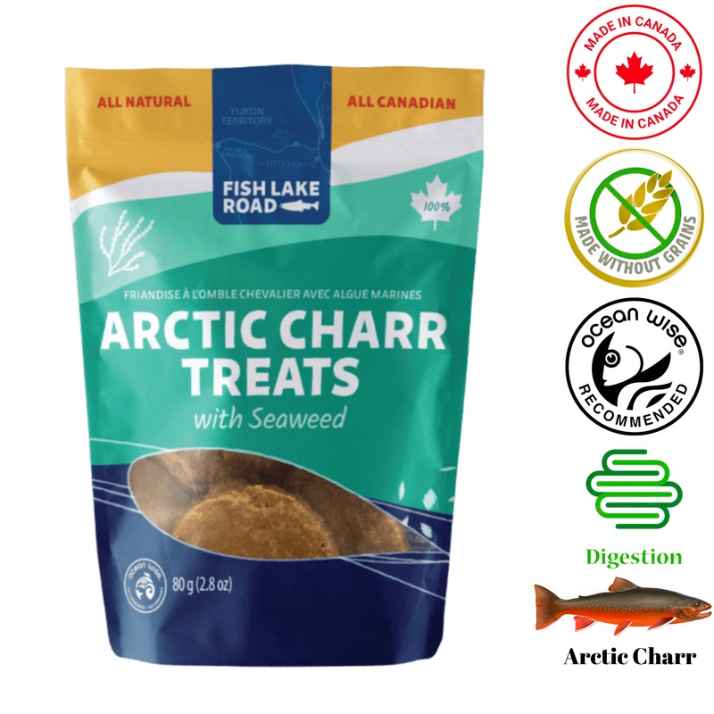 Fish Lake Road - Arctic Charr with Seaweed Dog Treats - 80 Grams