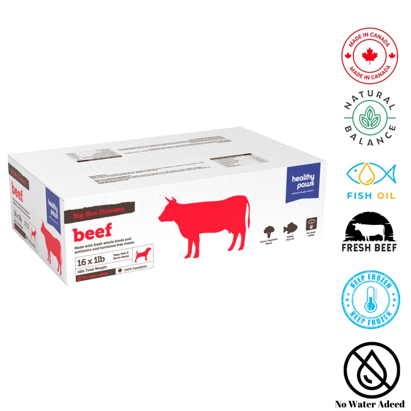 Healthy Paws - Big Box Dinner Beef - 1 lb