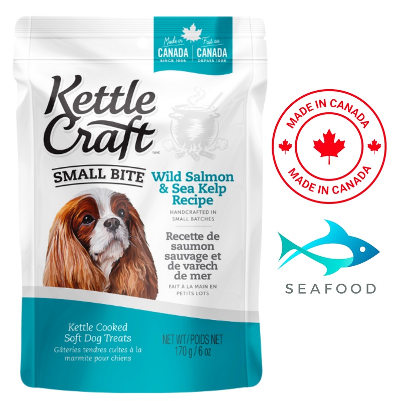 Kettle Craft - Wild Salmon And Sea Kelp Small Bite Dog Treats - 170 Grams