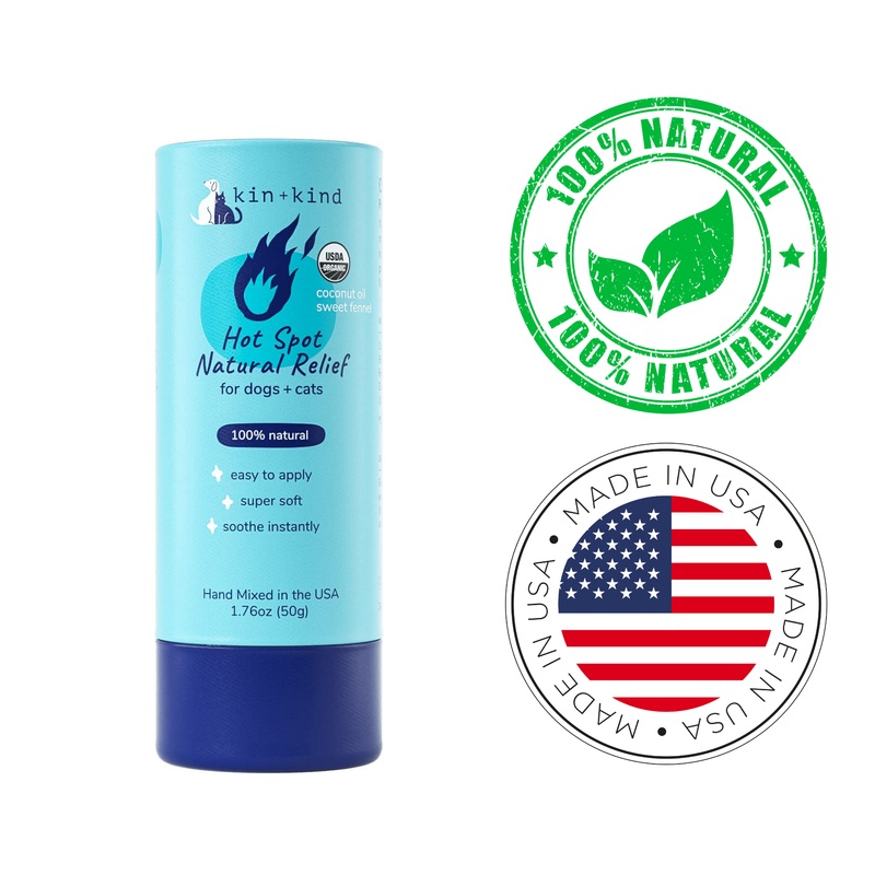 Kin+Kind - Hot Spot Relief Stick for Cats and Dogs - 1.76 Oz