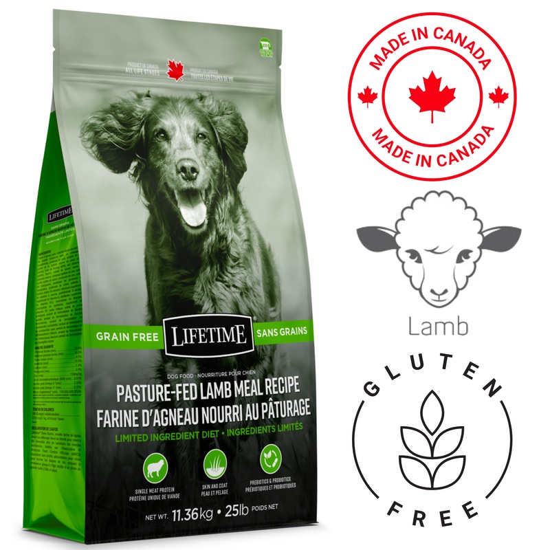 Lifetime - Grain-Free Pasture-Fed Lamb Dog Food - 11.36 Kg