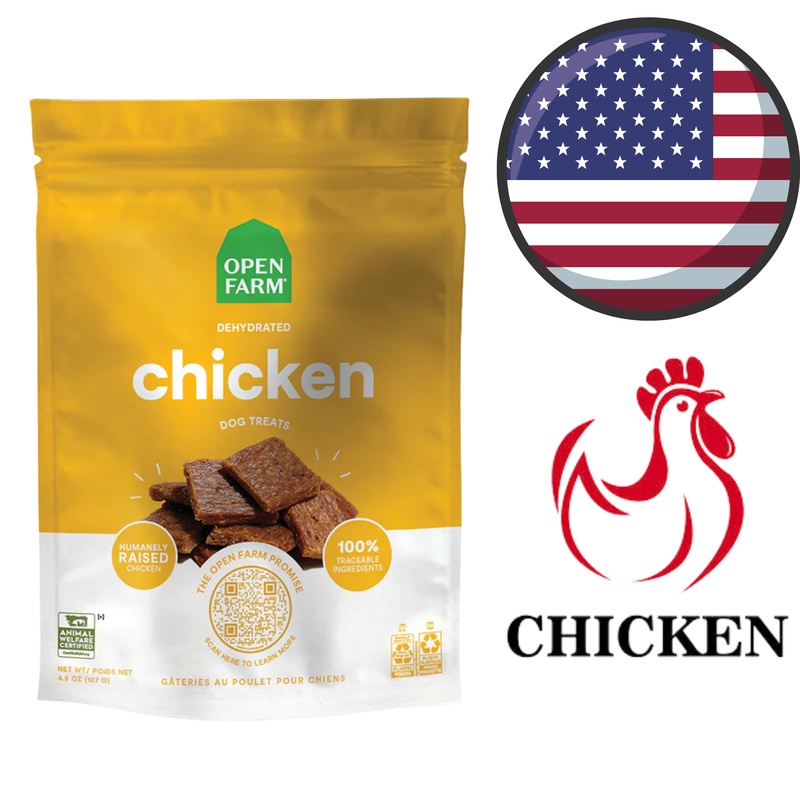 Open Farm - Dehydrated Chicken Dog Treats - 4.5 Oz
