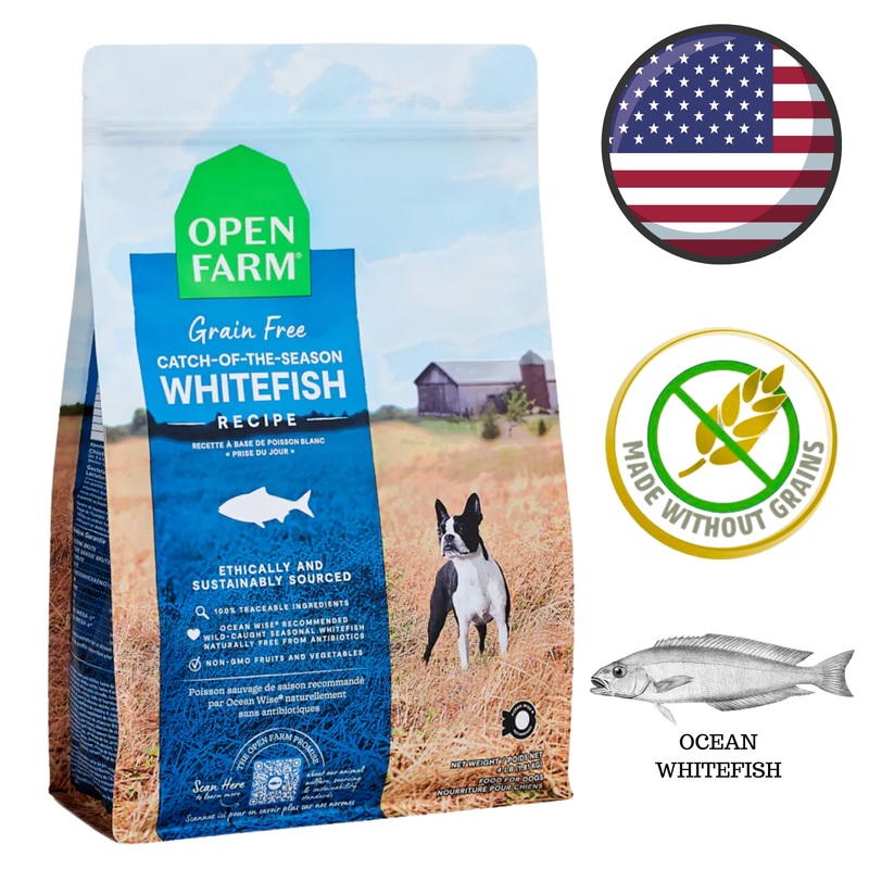 Open Farm - Grain Free Catch of the Season Whitefish Dry Dog Food - 4 lb