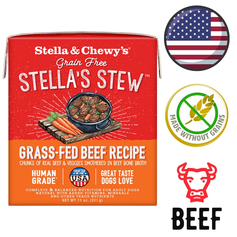 Stella & Chewy's - Stella's Stews Grass-Fed Beef Wet Dog Food - 11 Oz