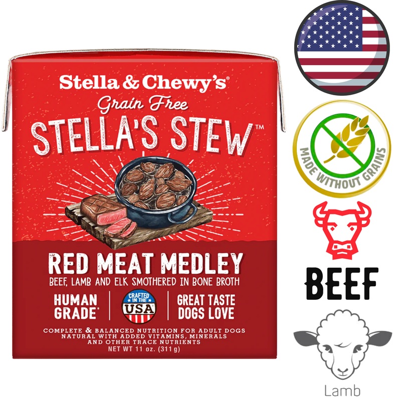 Stella & Chewy's - Stella's Stews Red Meat Medley Wet Dog Food - 11 Oz