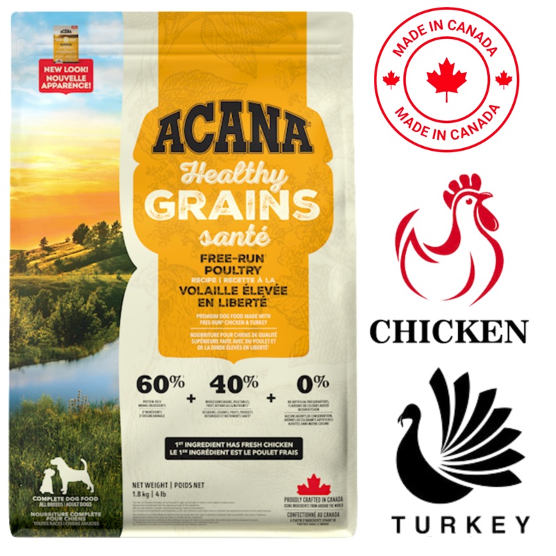 Acana - Healthy Grains Free-Run Poultry Dry Dog Food