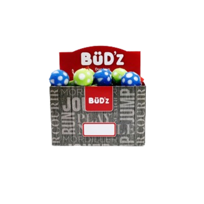 BuD'z - Small Rubber Full Balls - Lime Green And Blue