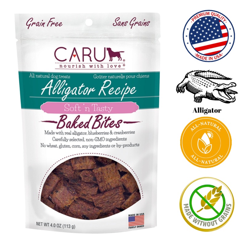 Caru - Alligator Bites for Dogs - 3.75 Oz
