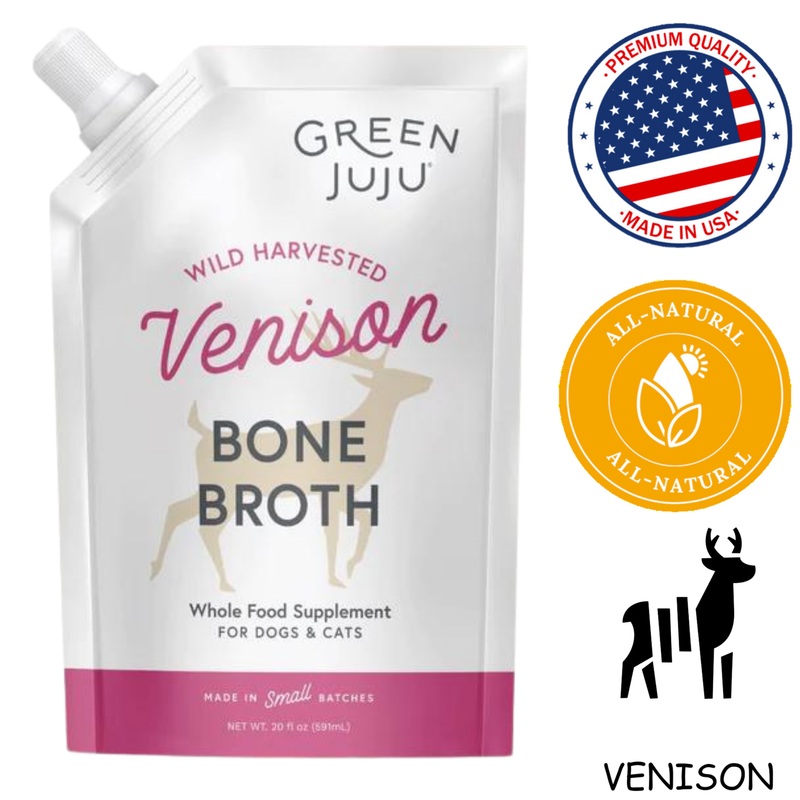 Green Juju - Bone Broth Venison Dog - 20 Oz