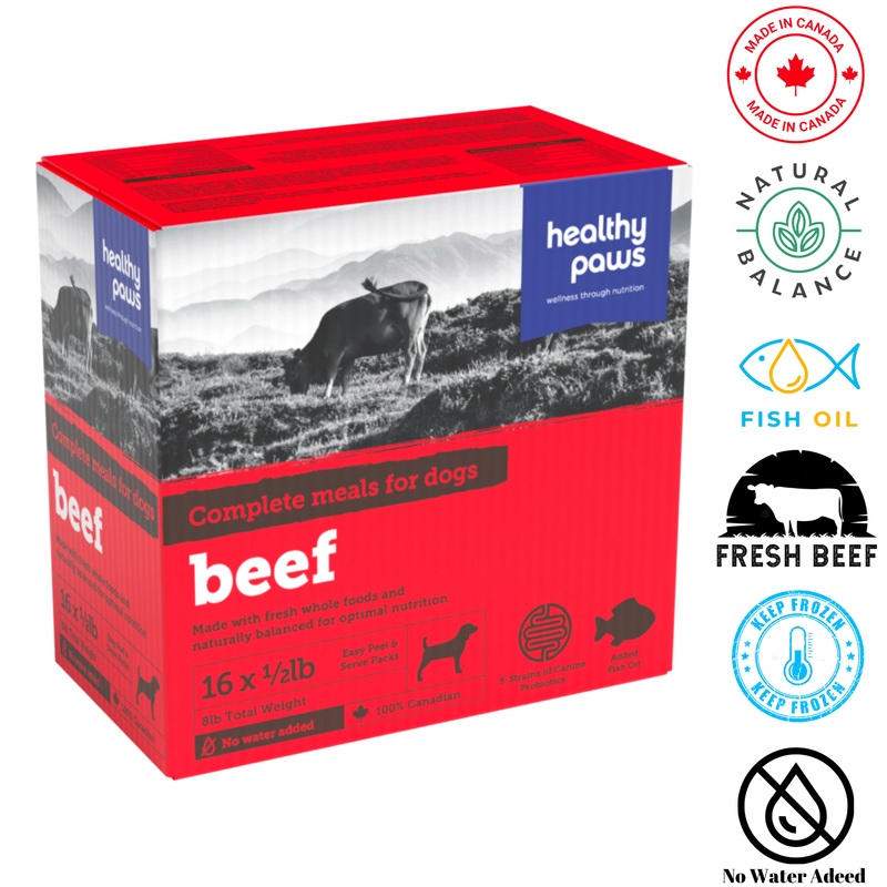 Healthy Paws - Canine Complete Dinner Beef - 0.5 lb