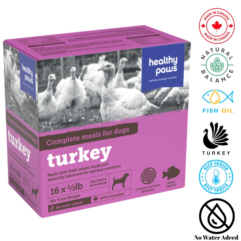 Healthy Paws - Canine Complete Dinner Turkey - 0.5 lb