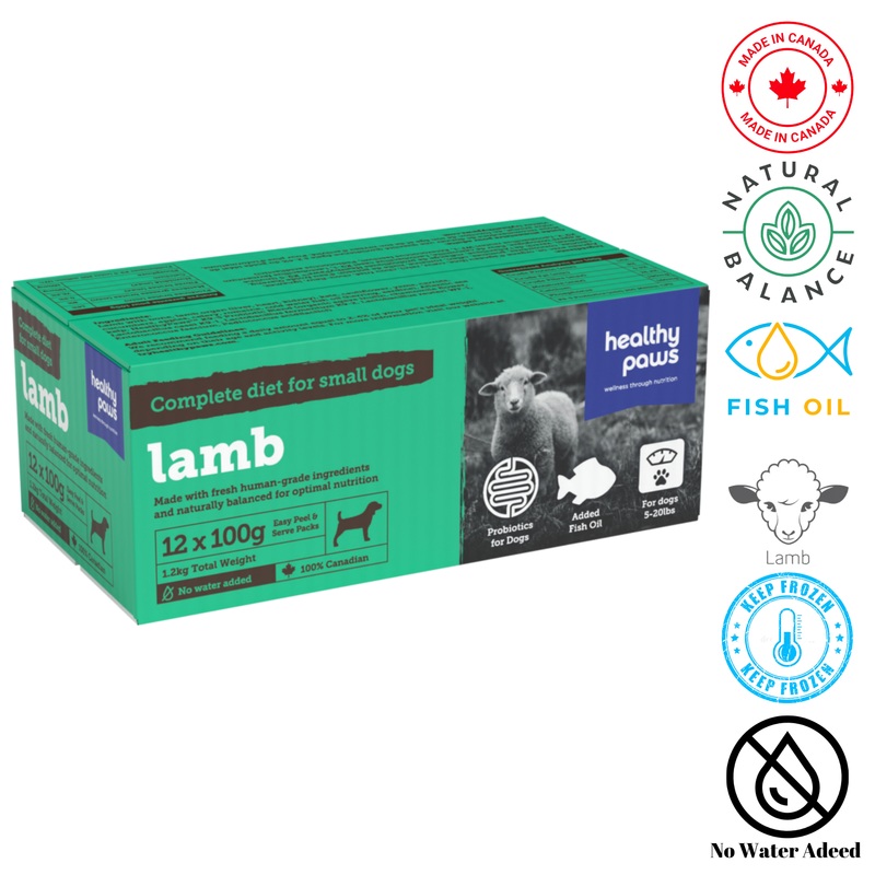 Healthy Paws - Small Canine Complete Dinner Lamb - 100 Grams