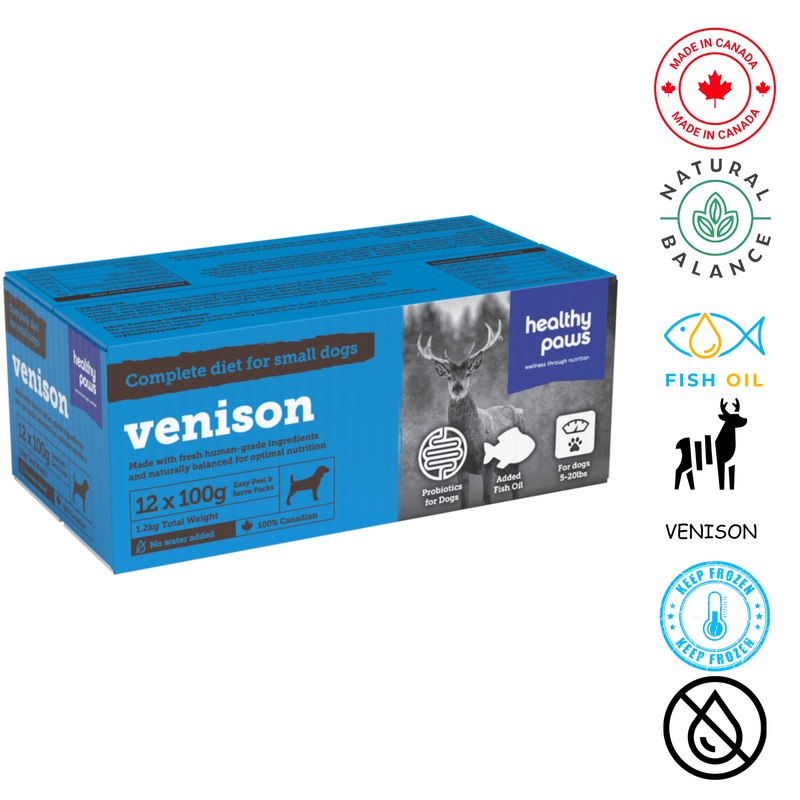 Healthy Paws - Small Canine Complete Dinner Venison - 100 Grams