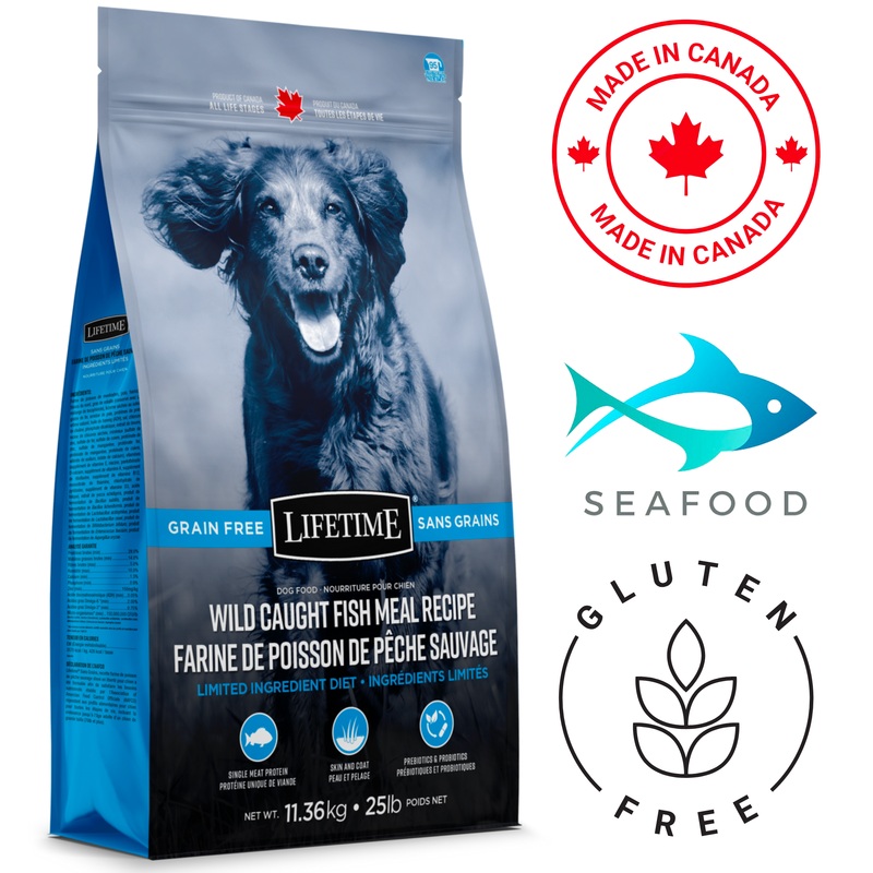 Lifetime - Grain-Free Wild Caught Fish Dog Food - 11.36 Kg