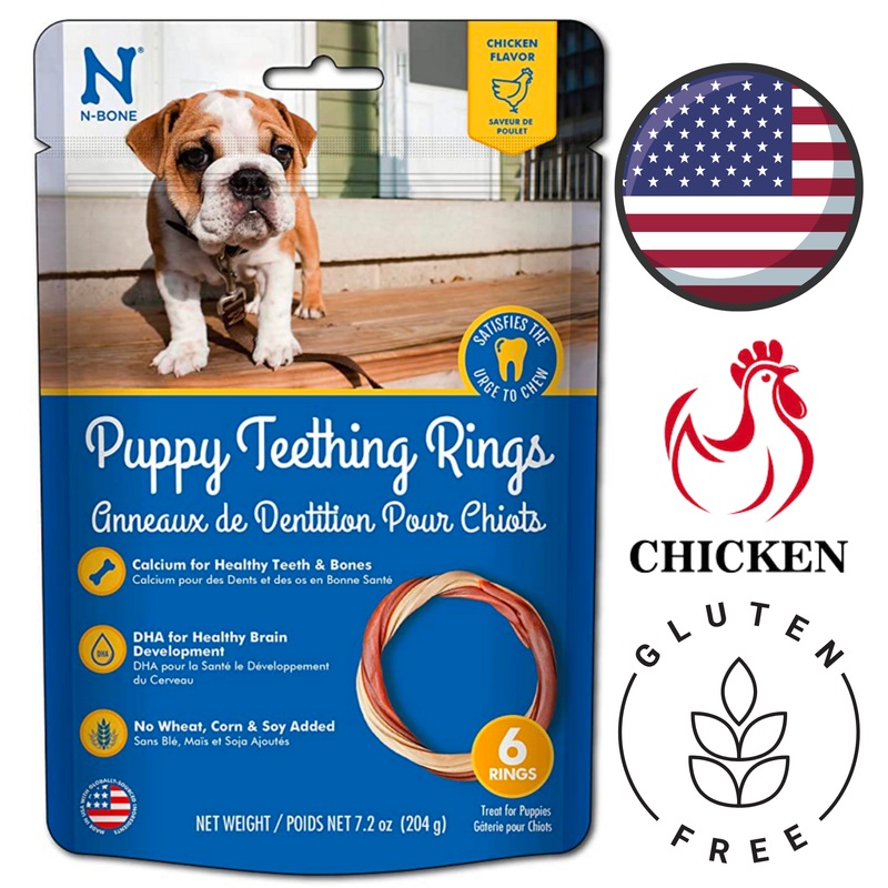 NPIC - Puppy Chicken Flavour Teething Rings - 6.12 Oz