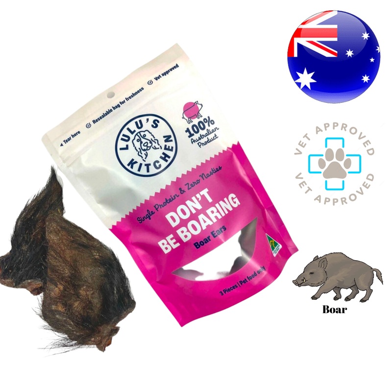 Rover Pet Products - Don'T Be Boaring Boar Ear Dog Treats - 3 Pieces