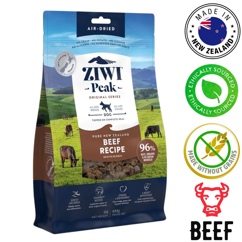 ZIWI - Beef Air Dried Dog Food - 454 Grams