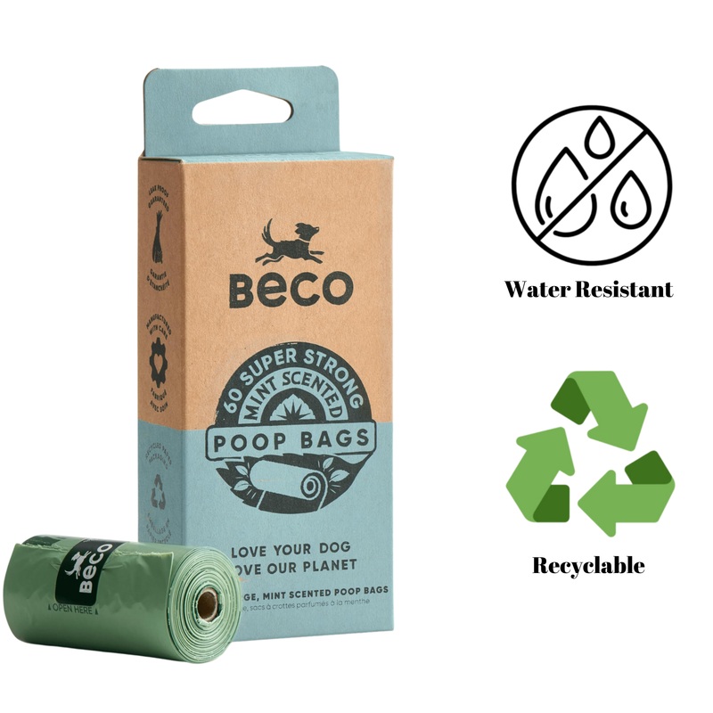 Beco - Scented Poop Bags Mint - 60 Pack