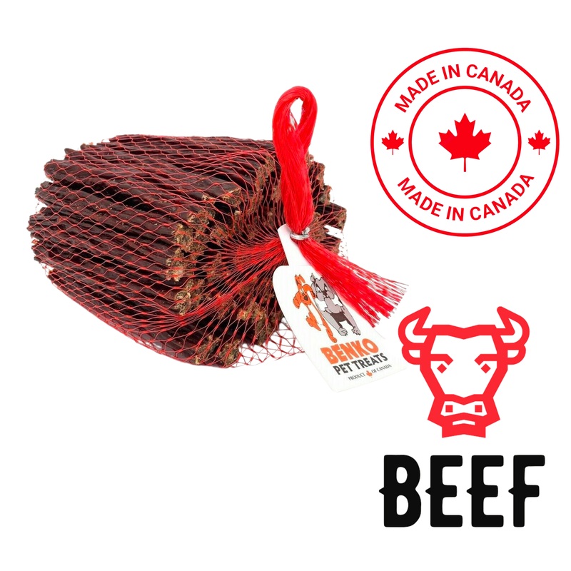 Benko - Beef Sticks With Garlic Dog Treats - 12 Pack