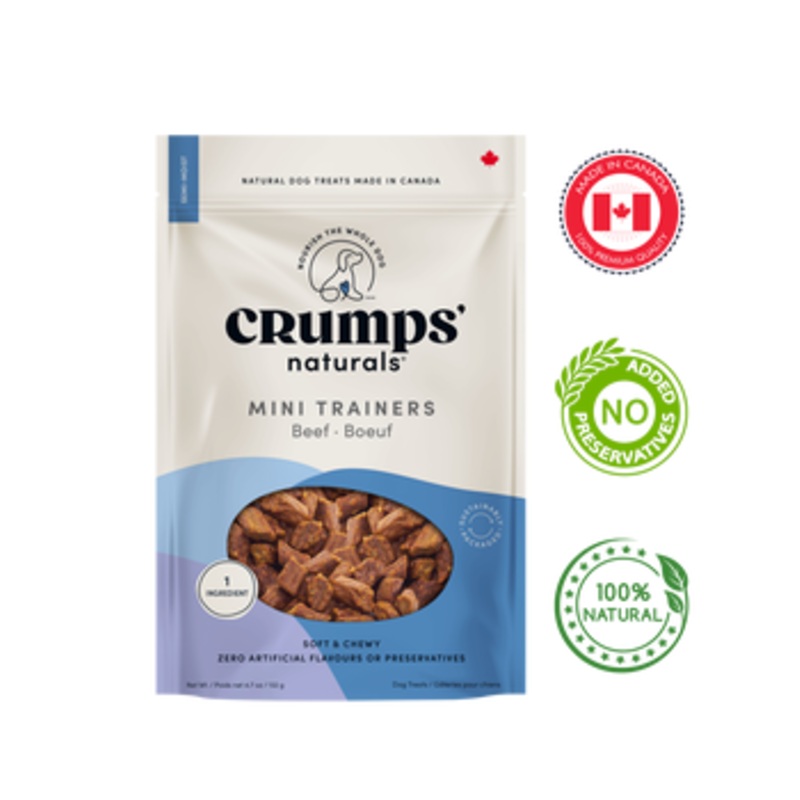 Crumps' Natural - Semi Moist Beef Mini Trainer Treats - 132 Grams
