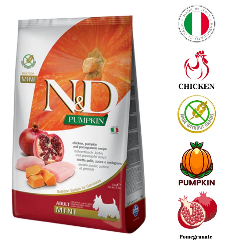 Farmina - Chicken & Pomegranate Adult Mini Dry Dog Food - 5.5 lb, 15.4 lb