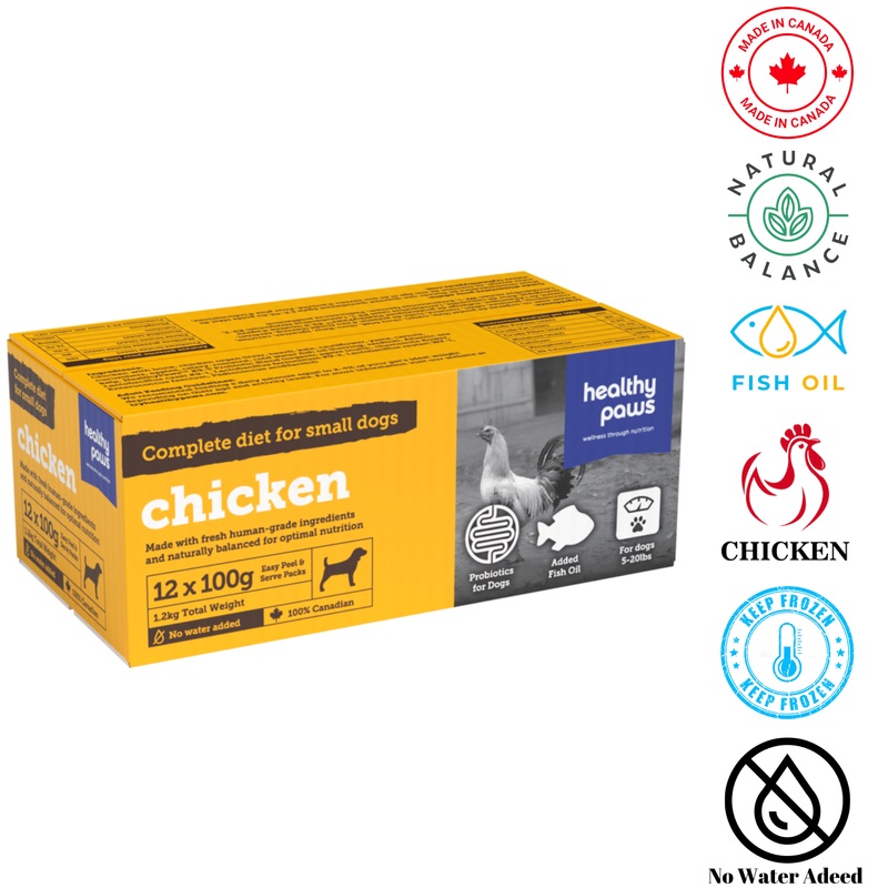 Healthy Paws - Small Canine Complete Dinner Chicken - 100 Grams