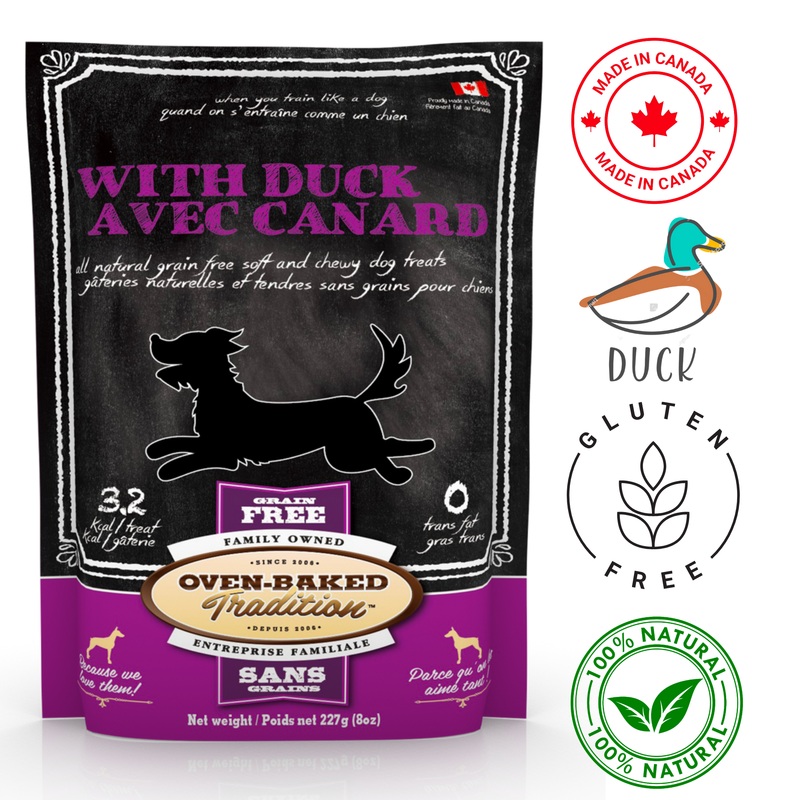 Oven-Baked Tradition - Soft And Chewy Duck Dog Treats - 8 Oz