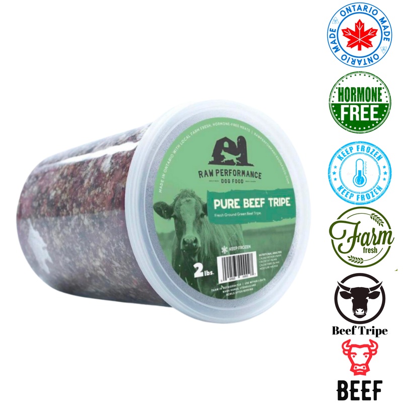 Raw Performance - Beef Tripe Raw Dog Food - 2 lb