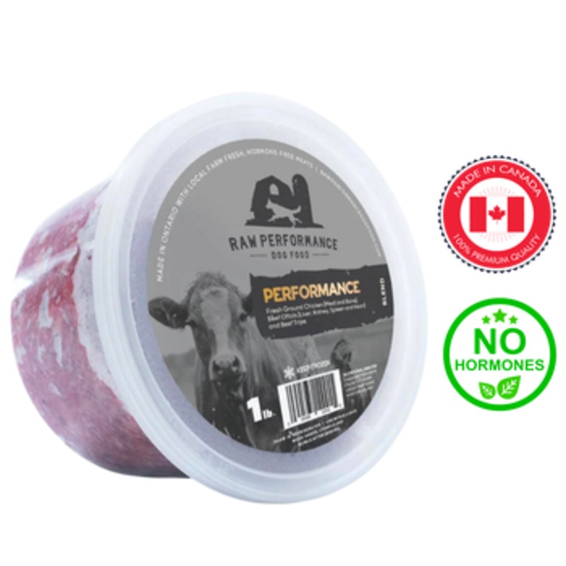 Raw Performance - Performance Blend Raw Dog Food - 1 lb, 2 lb, 4 lb