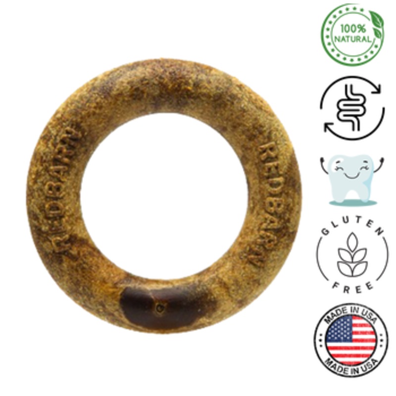 RedBarn - Chew A Bulls Dental Ring Dog Treats - Medium
