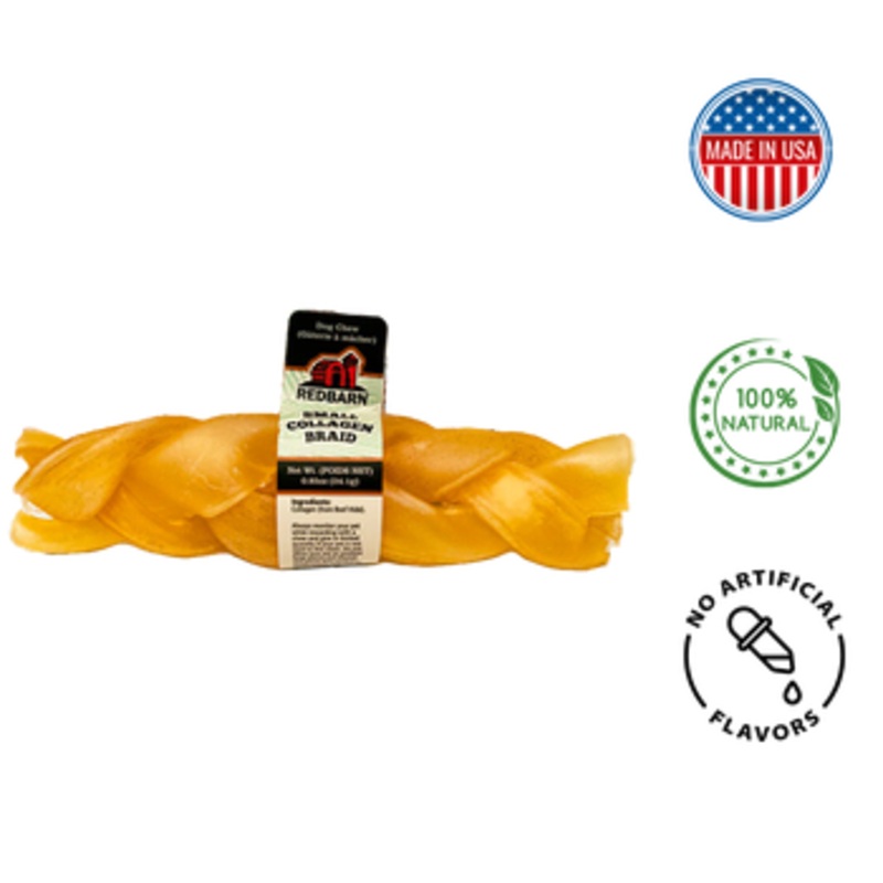 RedBarn - Collagen Braid Dog Treats - 6 In, 12 In