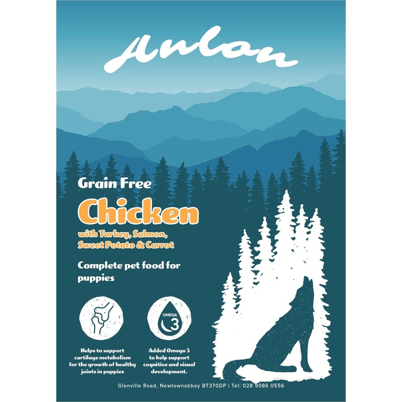 Anlon Puppy Chicken, Turkey & Salmon Grain Free Dog Food