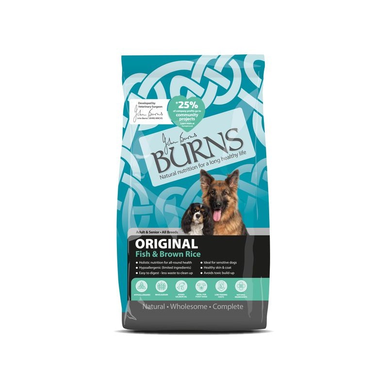Burns White Fish & Rice 12kg Dog Food